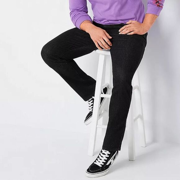 Arizona Jean Company Other - Arizona Jean Co Black Denim Straight Leg Jeans Men's 34x30 America Biker Worker